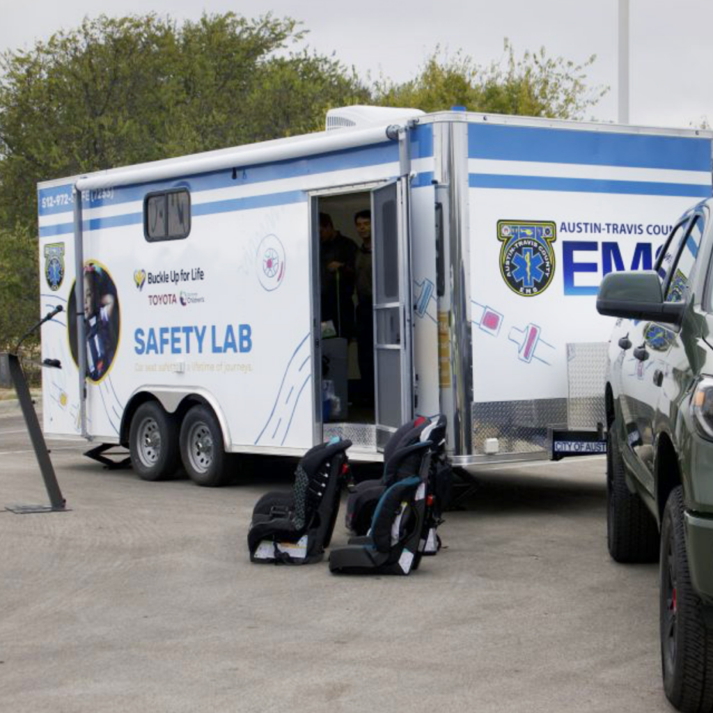 Mobile safety lab set up